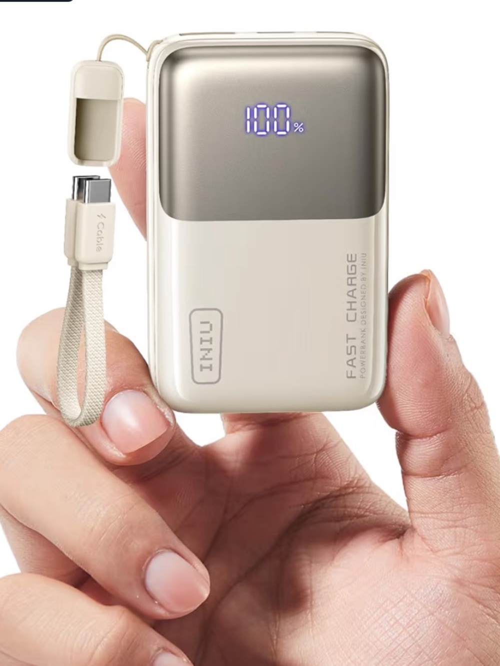 INIU Portable Charger Ultra Mini 10000mAh 45W Fast Charging Power Bank NWT